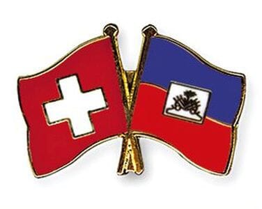 Freundschaftspin Schweiz-Haiti | Gr&ouml;sse ca. 22mm - Bild 1