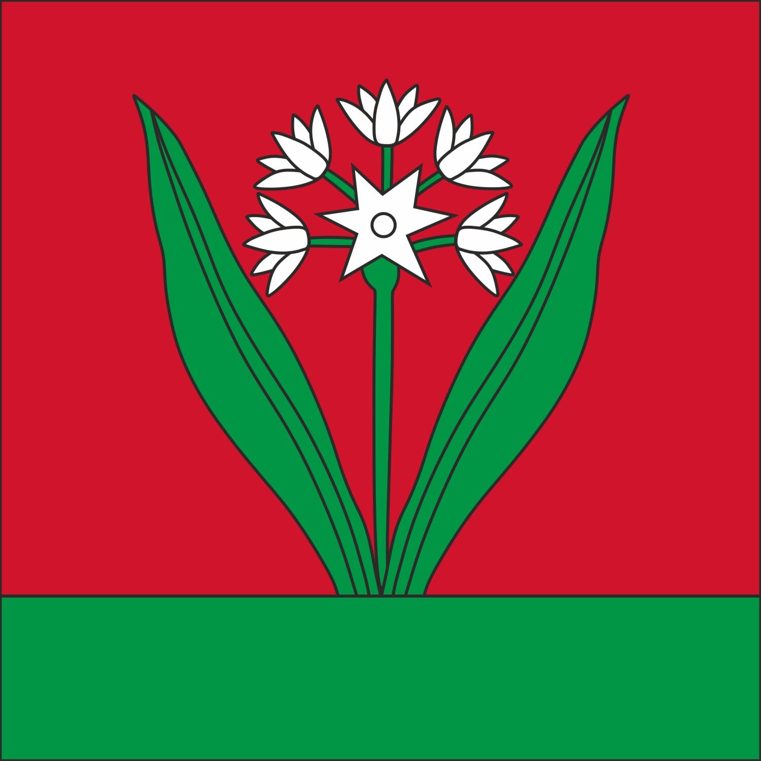 Fahne Gemeinde 4588 Oberramsern Ehemalige Gemeinde (SO) | 30 x 30 cm und Gr&ouml;sser - Bild 1