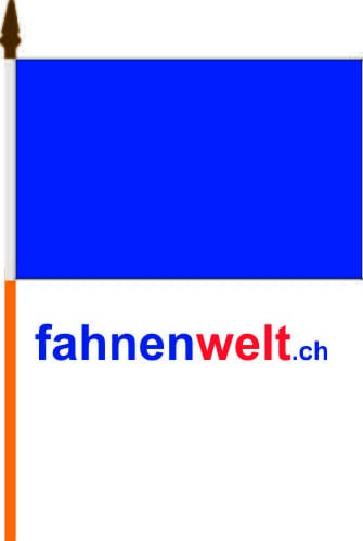 Blaue Fahne am Stab gedruckt | 30 x 45 cm - Bild 1