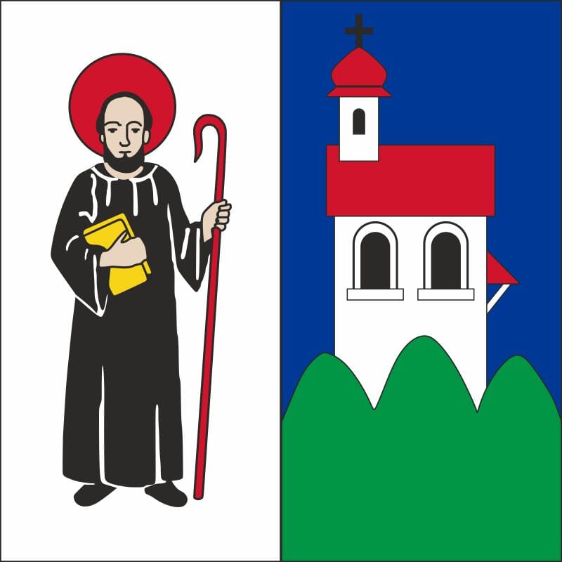Fahne Gemeinde 8735 St.Gallenkappel Ehemalige Gemeinde (SG) | 30 x 30 cm und Gr&ouml;sser - Bild 1