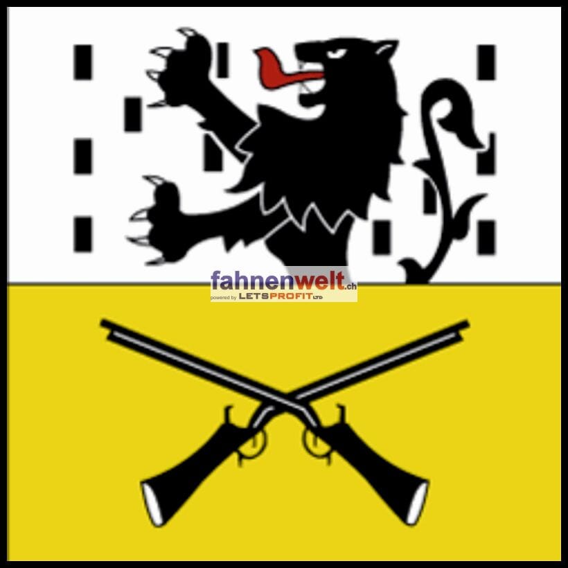 Fahne Gemeinde 1316 Chevilly (VD) | 30 x 30 cm und Gr&ouml;sser - Bild 1