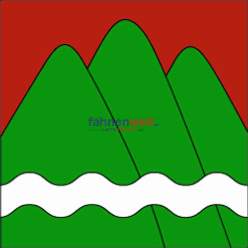 Fahne Gemeinde 2115 Buttes Ehemalige Gemeinde (NE) | 30 x 30 cm und Gr&ouml;sser - Bild 1