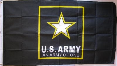 US Army Star Black / Schwarz Fahne mit Stern| 90 x 150 cm - Bild 1