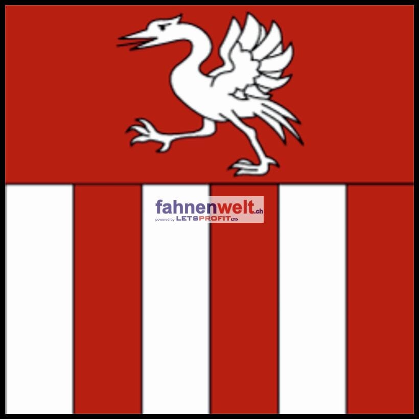 Fahne Gemeinde 1638 Morlon (FR) | 30 x 30 cm und Gr&ouml;sser - Bild 1
