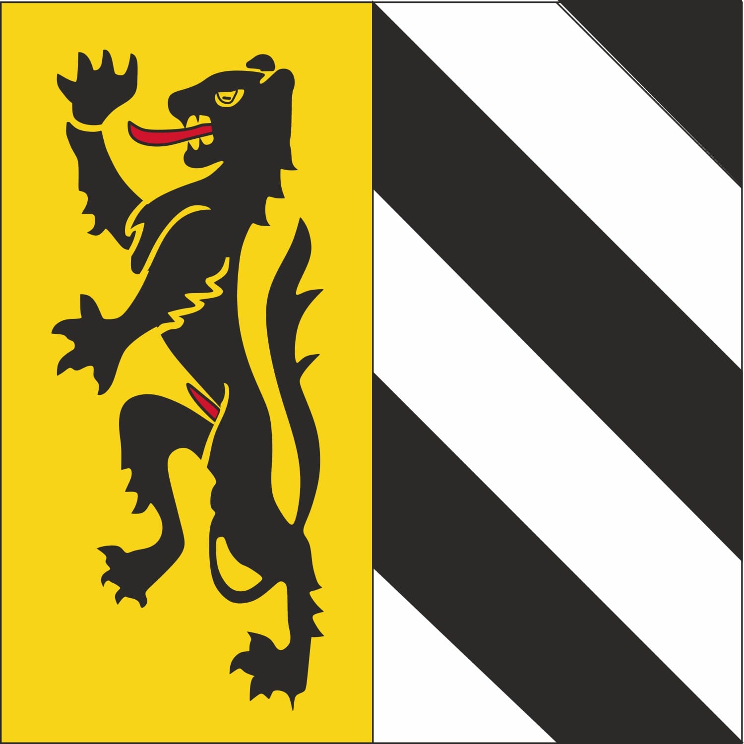 Fahne Gemeinde 4457 Diegten (BL) | 30 x 30 cm und Gr&ouml;sser - Bild 1