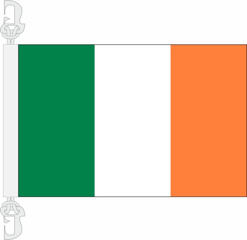 Irland Hissfahne gedruckt im Querformat | 30 x 45 cm - Bild 1