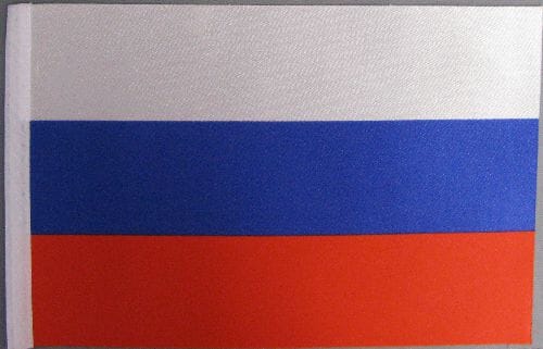 Russland Tisch-Fahne DeLuxe ohne St&auml;nder | 15.5 x 24 cm - Bild 2