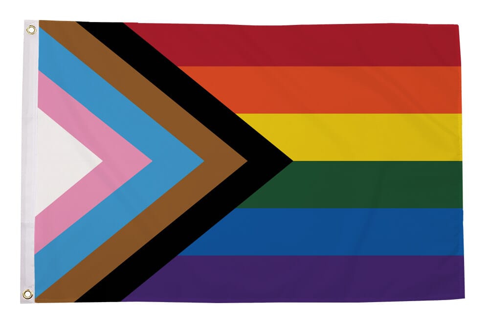 Progress Pride Fahne aus Stoff | 60 x 90 cm - Bild 1