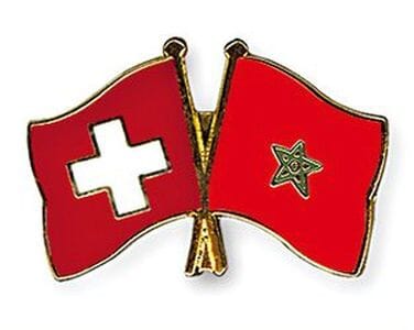 Freundschaftspin Schweiz-Marokko | Gr&ouml;sse ca. 22mm - Bild 1