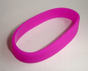 Silikon Armband Kirsch / violett - Bild 1