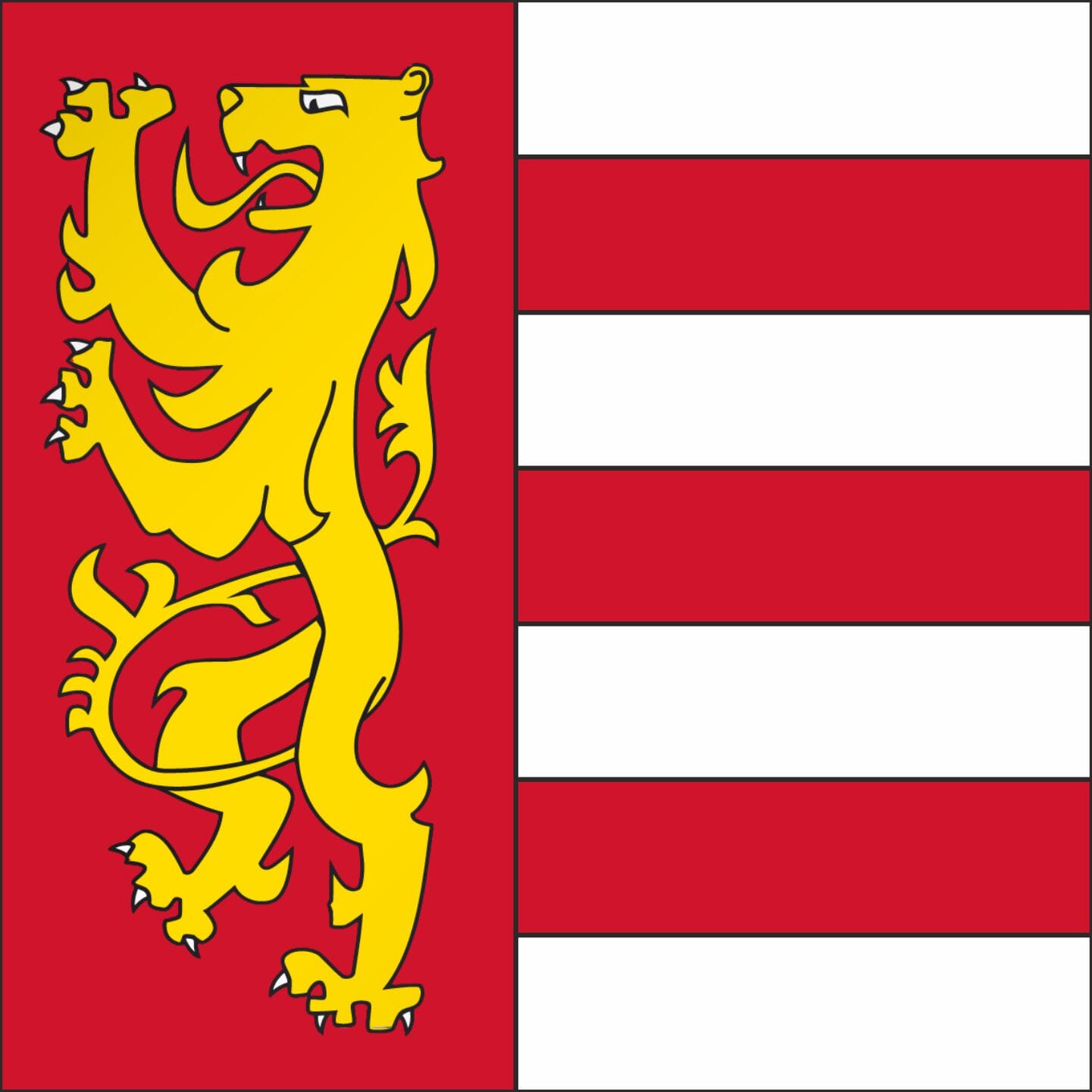 Fahne Gemeinde 8355 Oberaach (TG) | 30 x 30 cm und Gr&ouml;sser - Bild 1
