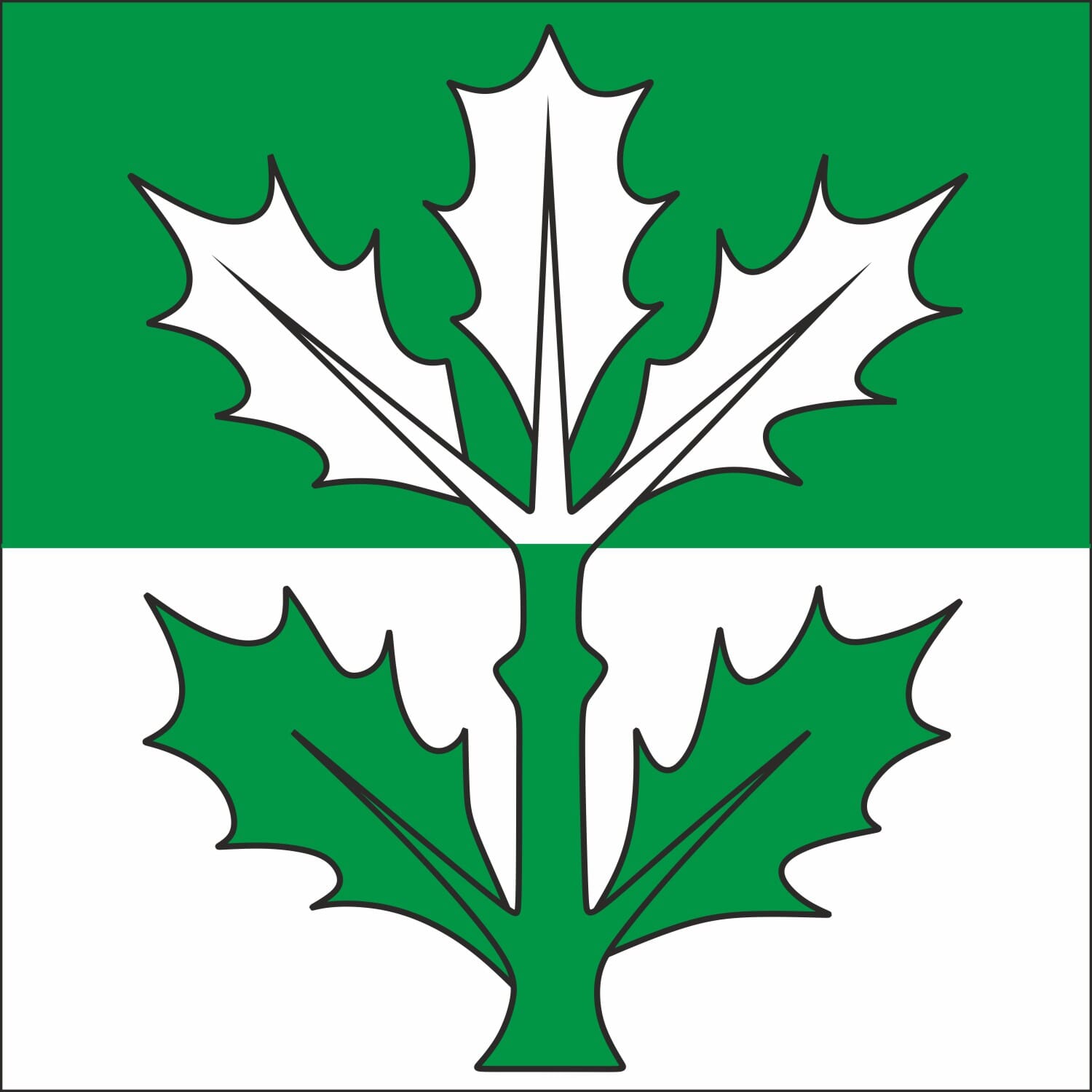Fahne Gemeinde 3096 Oberbalm (BE) | 30 x 30 cm und Gr&ouml;sser - Bild 1