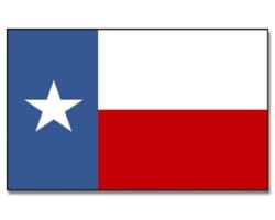 Texas gedruckt im Querformat | 90 x 150 cm - Bild 1