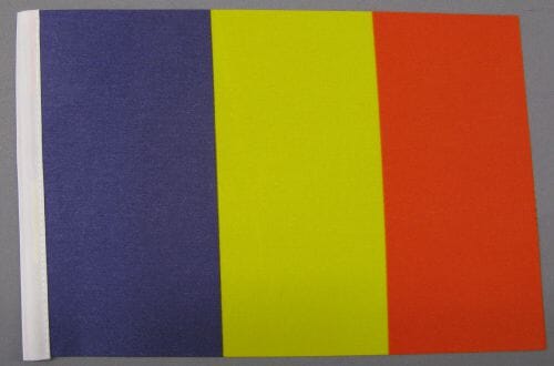 Tschad Tisch-Fahne DeLuxe ohne St&auml;nder | 15.5 x 24 cm - Bild 2