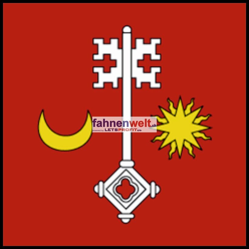 Fahne Gemeinde 1242 Satigny (GE) | 30 x 30 cm und Gr&ouml;sser - Bild 1
