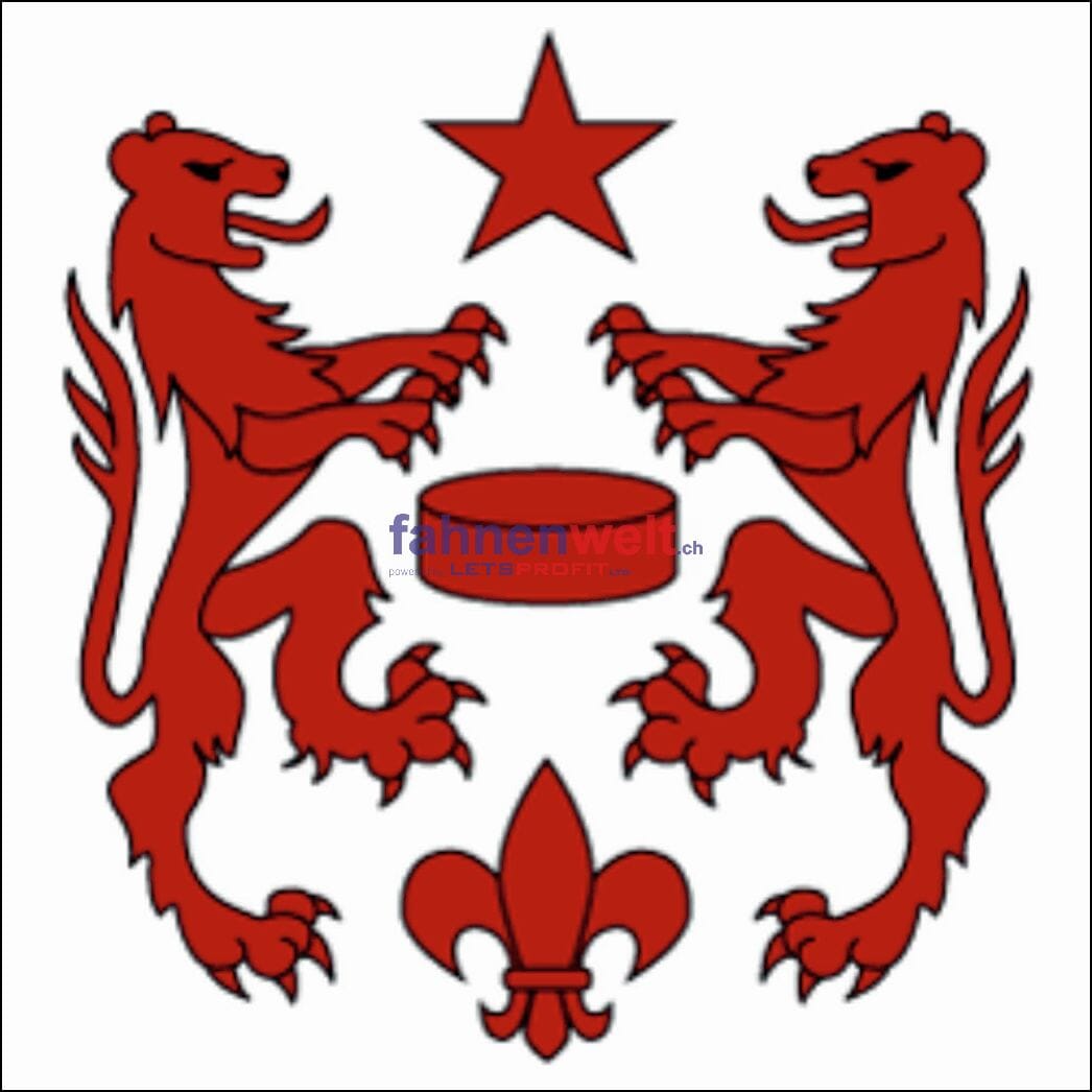 Fahne Gemeinde 6693 Broglio Ehemalige Gemeinde (TI) | 30 x 30 cm und Gr&ouml;sser - Bild 1
