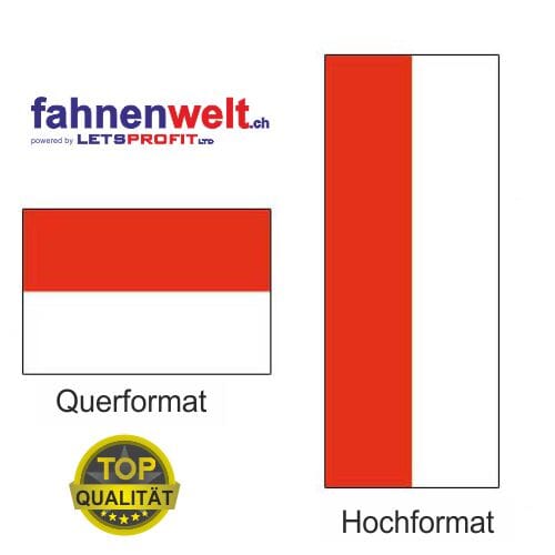 Monaco Fahne aus Multi-Flag im Hoch- und Querformat | diverse Gr&ouml;ssen - Bild 1