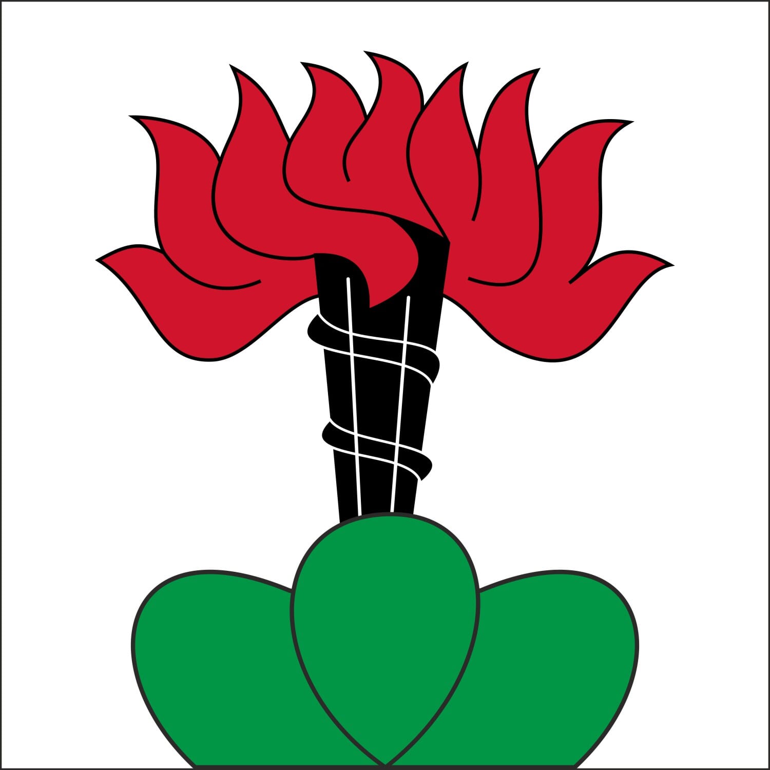 Fahne Gemeinde 4919 Reisiswil (BE) | 30 x 30 cm und Gr&ouml;sser - Bild 1