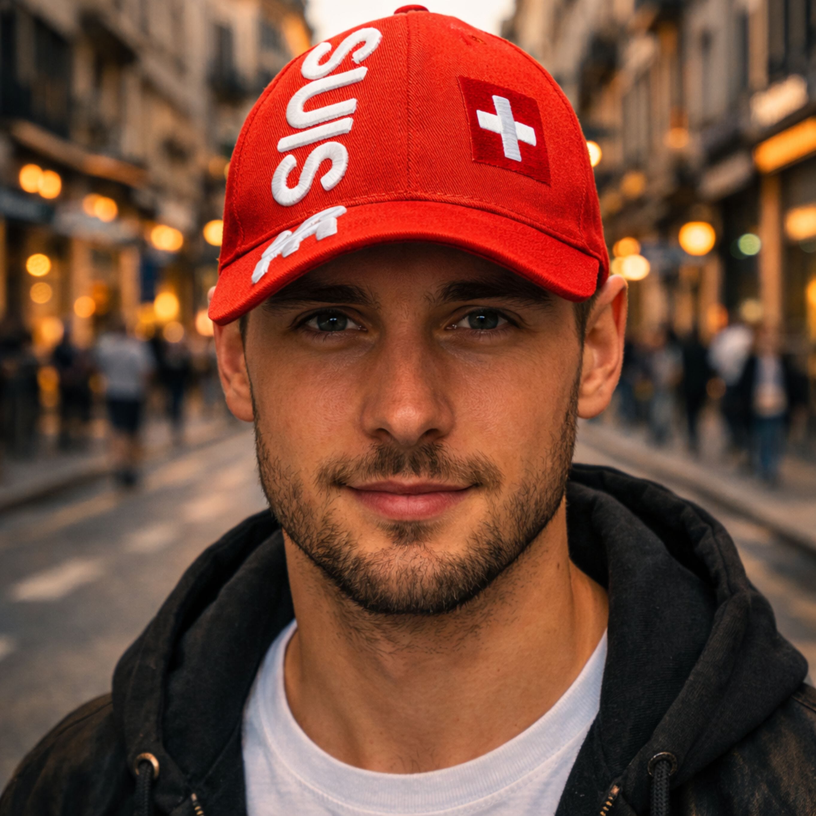 Schweiz Cap mit Schweizerfahne und SUISSE Stickerei - Bild 6