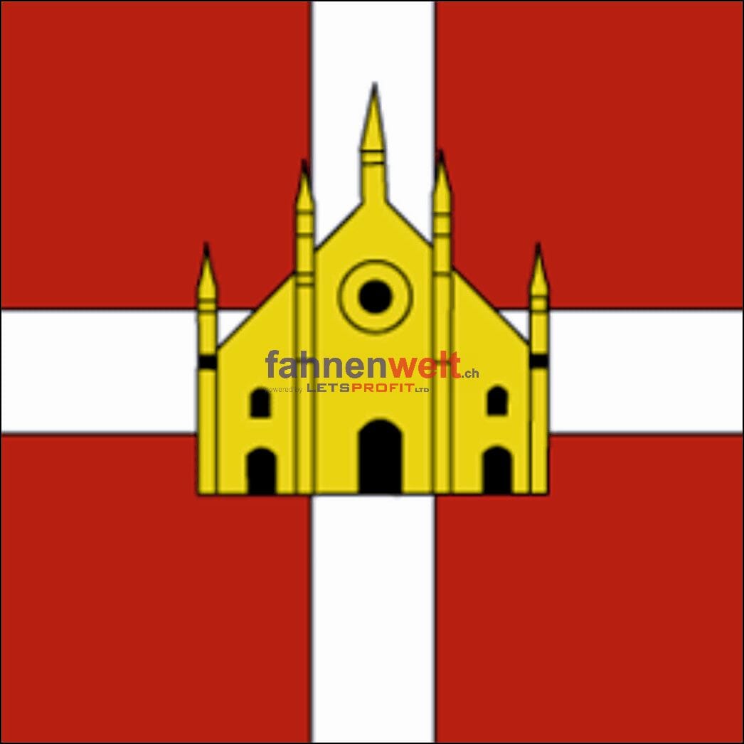 Fahne Gemeinde 6864 Arzo Ehemalige Gemeinde (TI) | 30 x 30 cm und Gr&ouml;sser - Bild 1