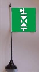 St Gallen SG Tisch-Fahne mit Fuss | 11 x 11 cm - Bild 1