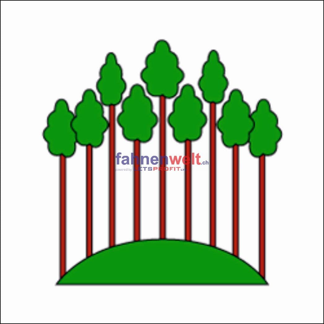 Fahne Gemeinde 8525 Oberneunforn Ehemalige Gemeinde (TG) | 30 x 30 cm und Gr&ouml;sser - Bild 1