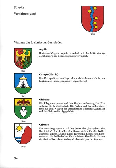 Schweizer Wappen und Fahnen Heft 18 | Gemeindefusionen in den Kantonen GR, JU, NE, SG, SOund TI - Bild 2