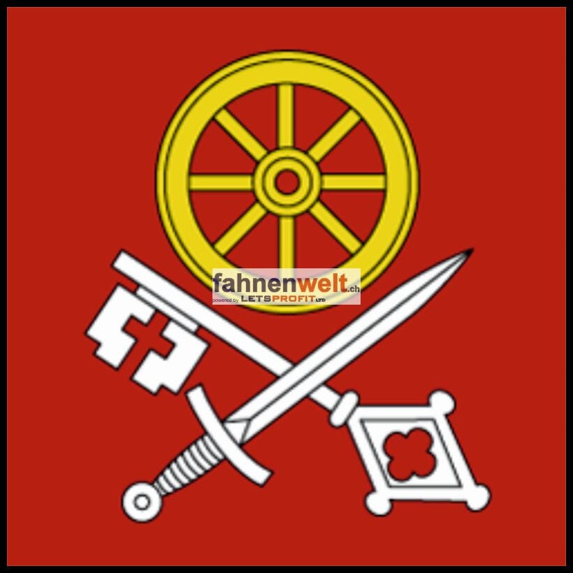Fahne Gemeinde 1673 Promasens Ehemalige Gemeinde (FR) | 30 x 30 cm und Gr&ouml;sser - Bild 1