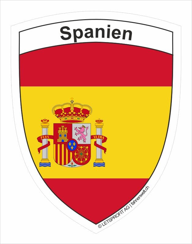 Aufkleber Spanien / Espa&ntilde;a Wappen | 6.5 x 8.5 cm - Bild 1