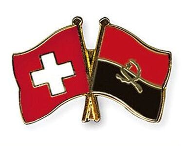 Freundschaftspin Schweiz-Angola | Gr&ouml;sse ca. 22mm - Bild 1