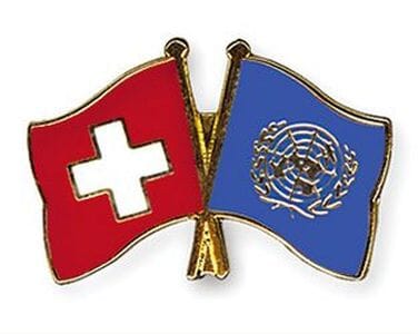 Freundschaftspin Schweiz-UNO / Vereinte Nationen | Gr&ouml;sse ca. 22mm - Bild 1