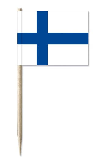 Mini-Fahnen Finnland Pack &agrave; 50 St&uuml;ck | 30 x 40 mm - Bild 1