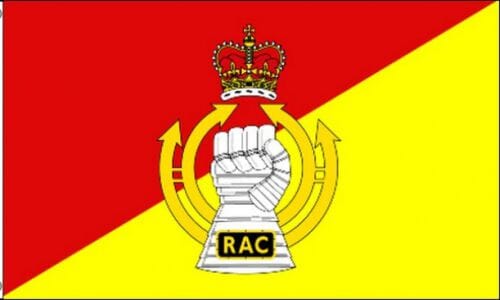 K&ouml;nigliche Panzergruppe/Royal Armoured Corps Fahne gedruckt | 90 x 150 cm - Bild 1