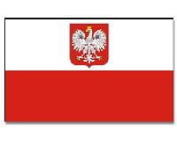 Polen mit Adler Fahne gedruckt | 150 x 240 cm - Bild 1