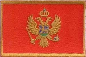 Patch Sticker zum aufb&uuml;geln Montenegro | 5.5 x 9 cm - Bild 1