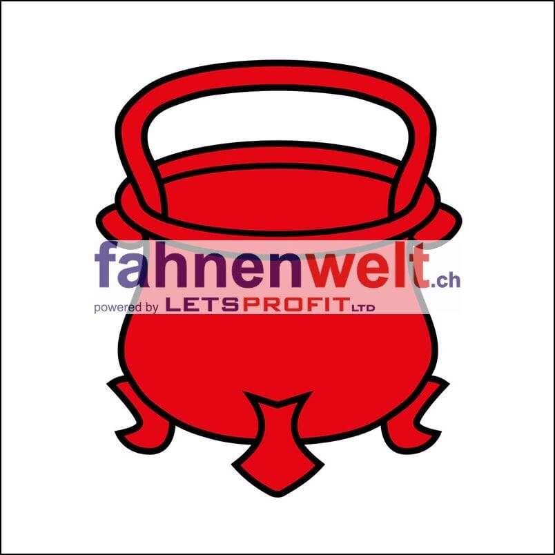 Fahne Gemeinde 2746 Cr&eacute;mines (BE) | 30 x 30 cm und Gr&ouml;sser - Bild 1