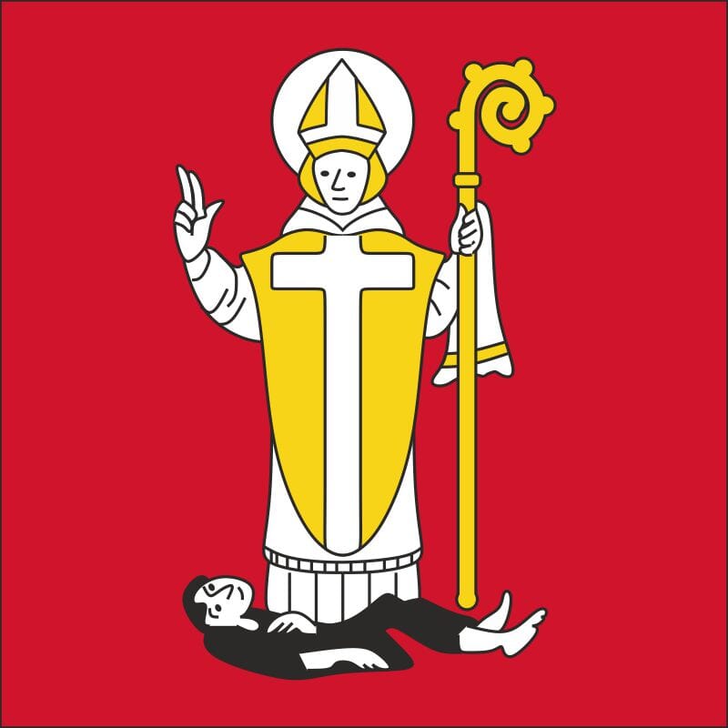 Fahne Gemeinde 7156 Pigniu Ehemalige Gemeinde (GR) | 30 x 30 cm und Gr&ouml;sser - Bild 1