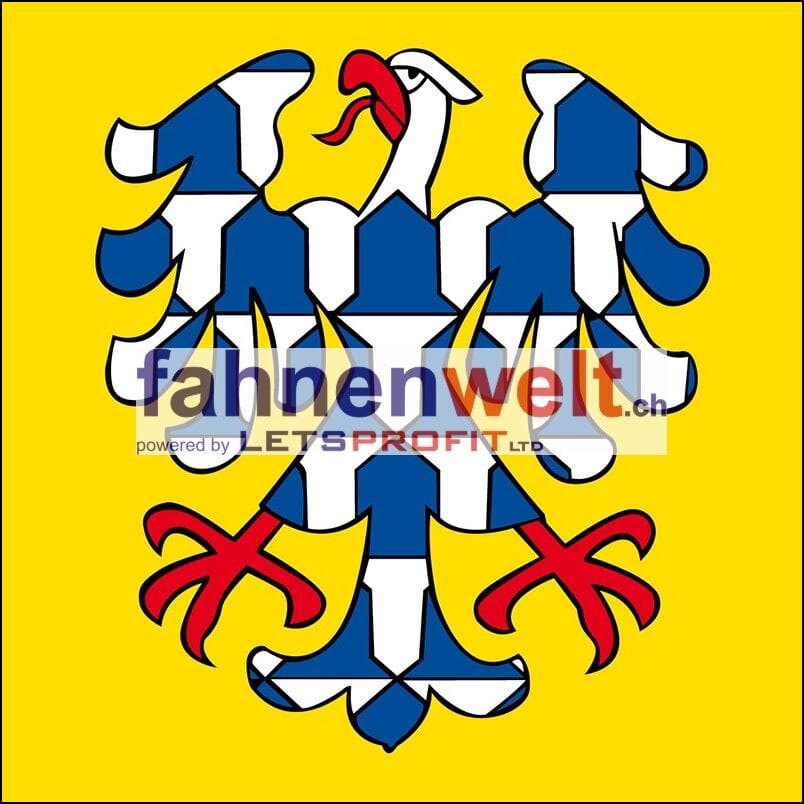 Fahne Gemeinde 4437 Waldenburg (BL) | 30 x 30 cm und Gr&ouml;sser - Bild 1