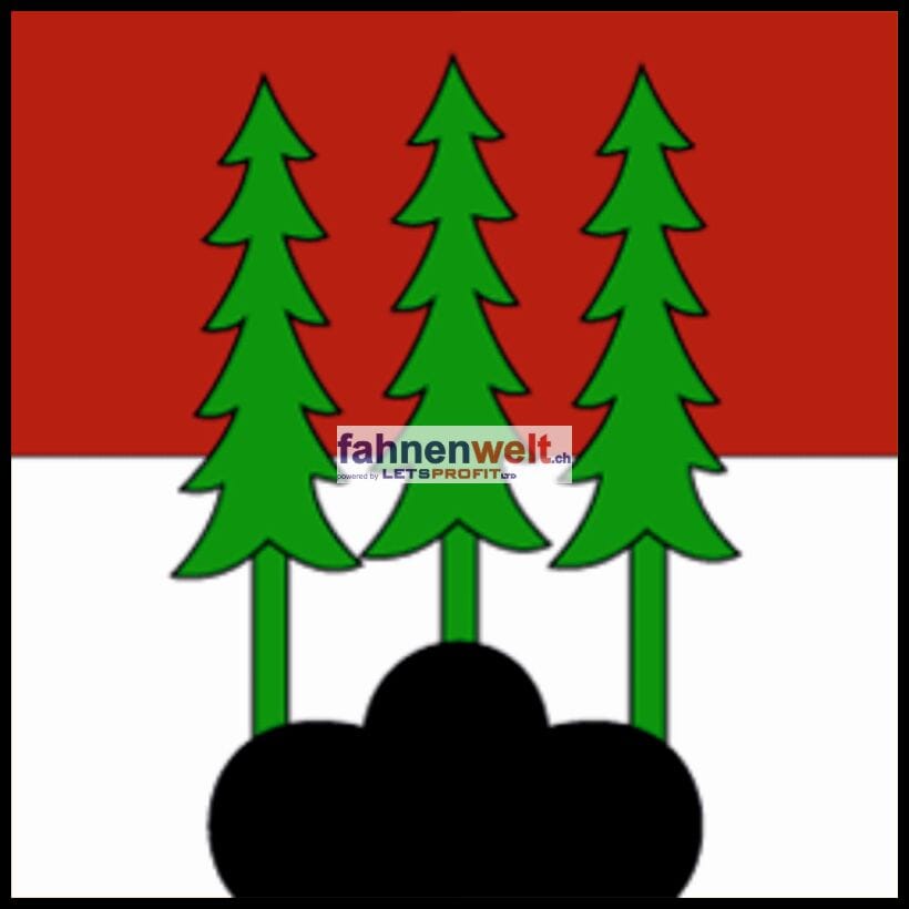 Fahne Gemeinde 1073 Savigny (VD) | 30 x 30 cm und Gr&ouml;sser - Bild 1