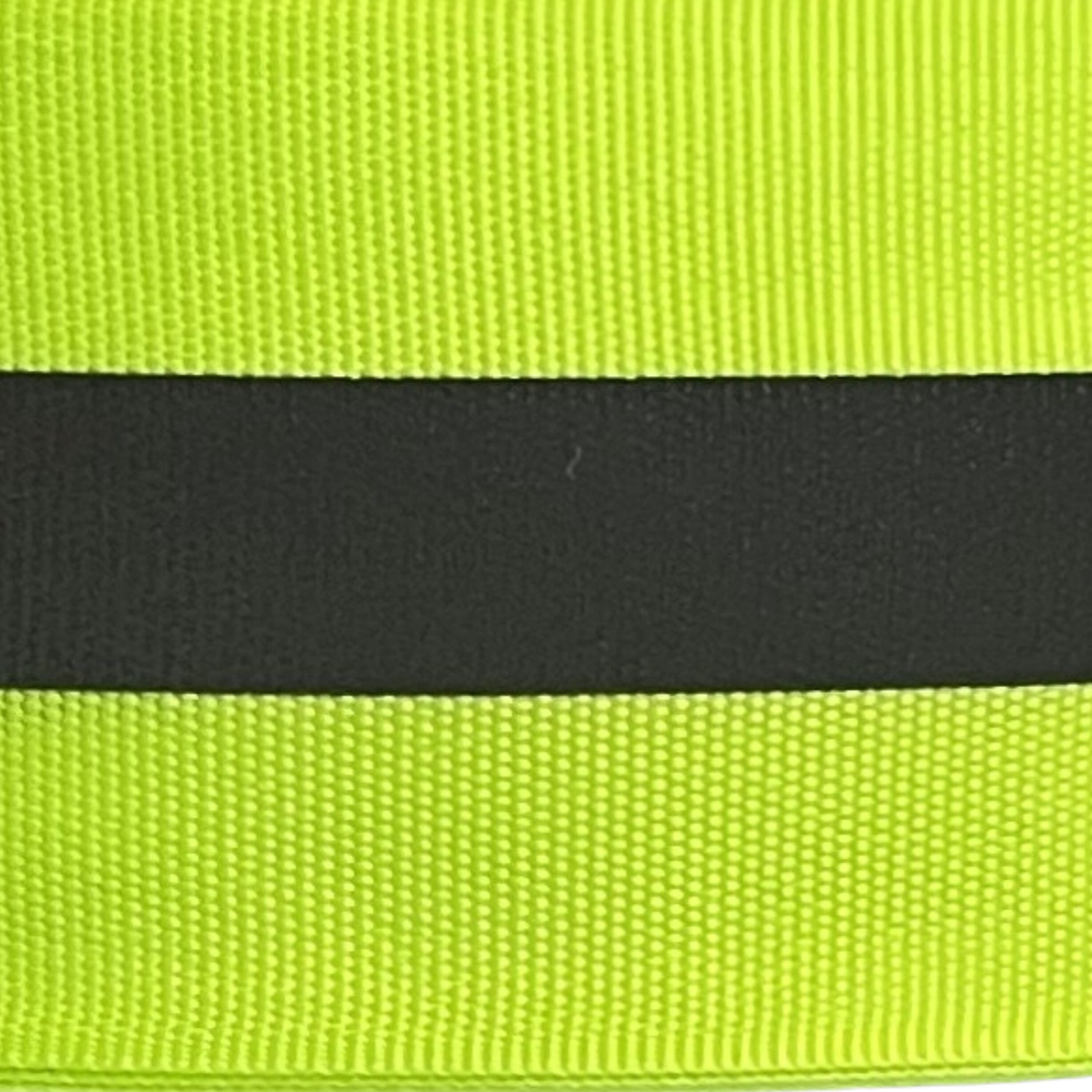 Reflektierendes Band zum Aufn&auml;hen gelb 5 cm mit 1.5 cm Reflektorstreifen Meterware - Bild 3