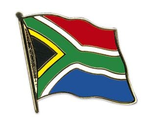Flaggen Pin S&uuml;dafrika geschwungen | ca. 20 mm - Bild 1