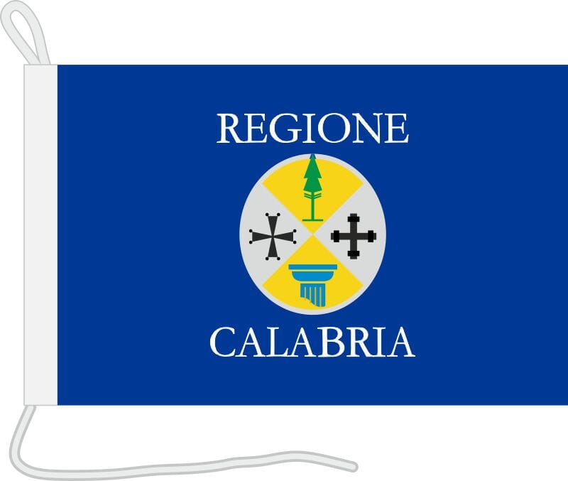 Bootsfahne Kalabrien Region Italien | 30 x 45 cm - Bild 1