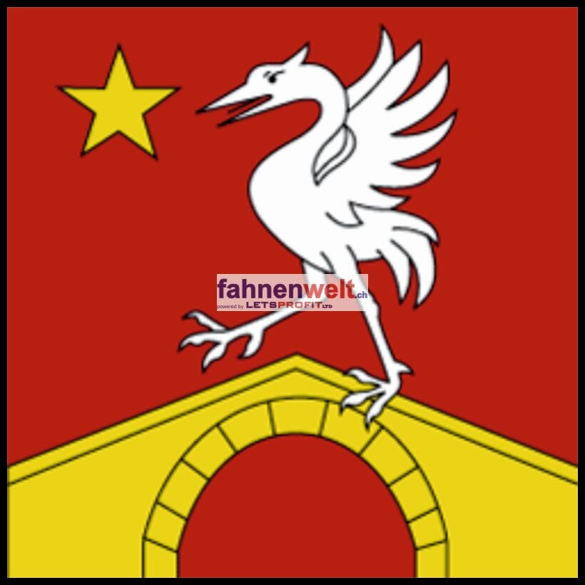 Fahne Gemeinde 1636 Broc (FR) | 30 x 30 cm und Gr&ouml;sser - Bild 1