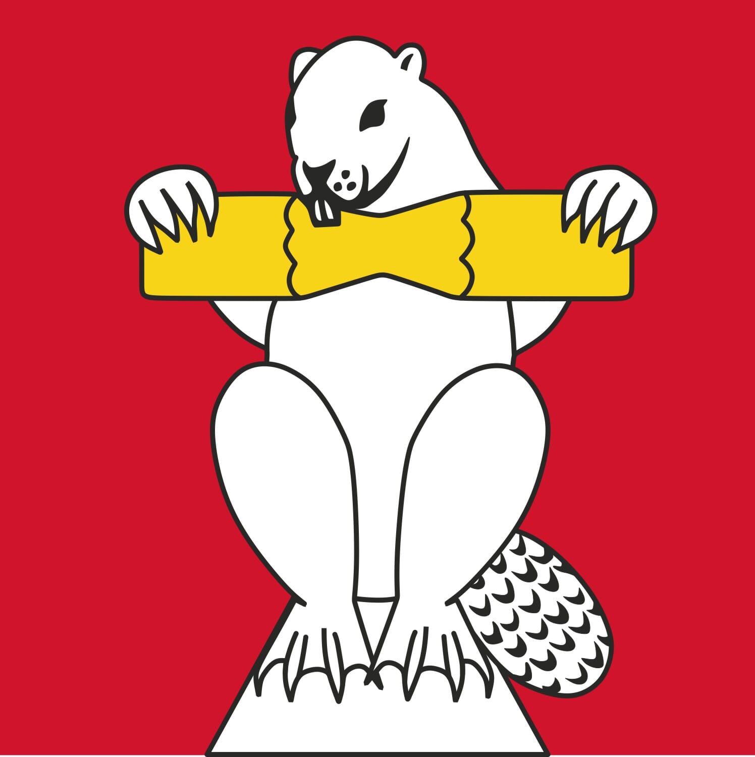 Fahne Gemeinde 5023 Biberstein (AG) | 30 x 30 cm und Gr&ouml;sser - Bild 1
