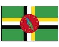 Dominica Hissfahne gedruckt im Querformat | 90 x 150 cm - Bild 1