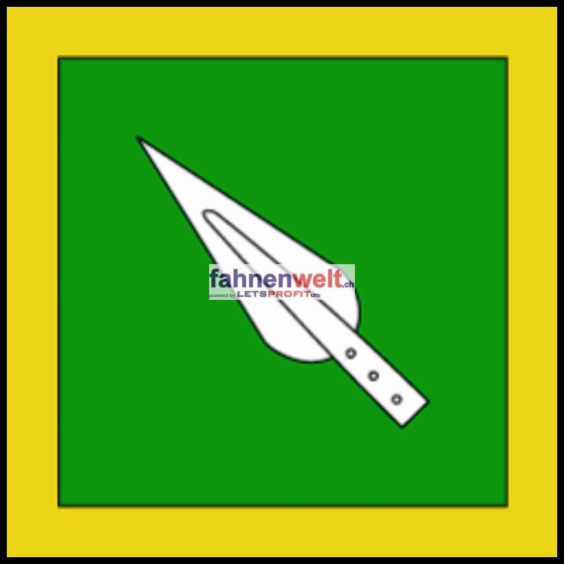 Fahne Gemeinde 1076 Ferlens Ehemalige Gemeinde (VD) | 30 x 30 cm und Gr&ouml;sser - Bild 1