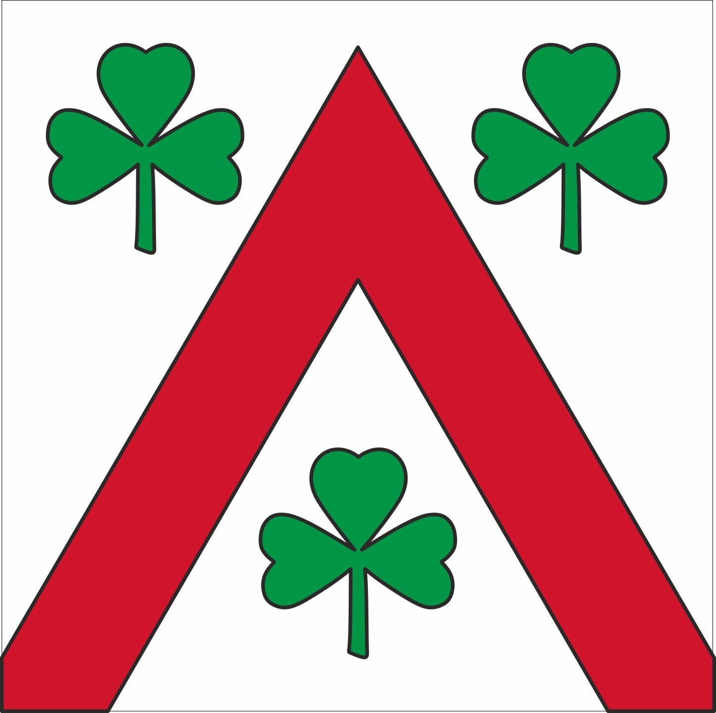 Fahne Bezirk / Wahlkreis Hochdorf (LU) | 30 x 30 cm und Gr&ouml;sser - Bild 1