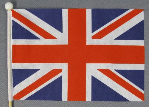 Grossbritannien Tisch-Fahne aus Stoff mit Holzsockel | 22.5 x 15 cm - Bild 2