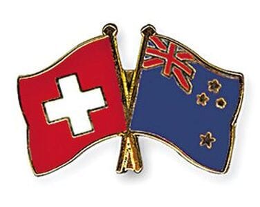 Freundschaftspin Schweiz-Neuseeland | Gr&ouml;sse ca. 22mm - Bild 1