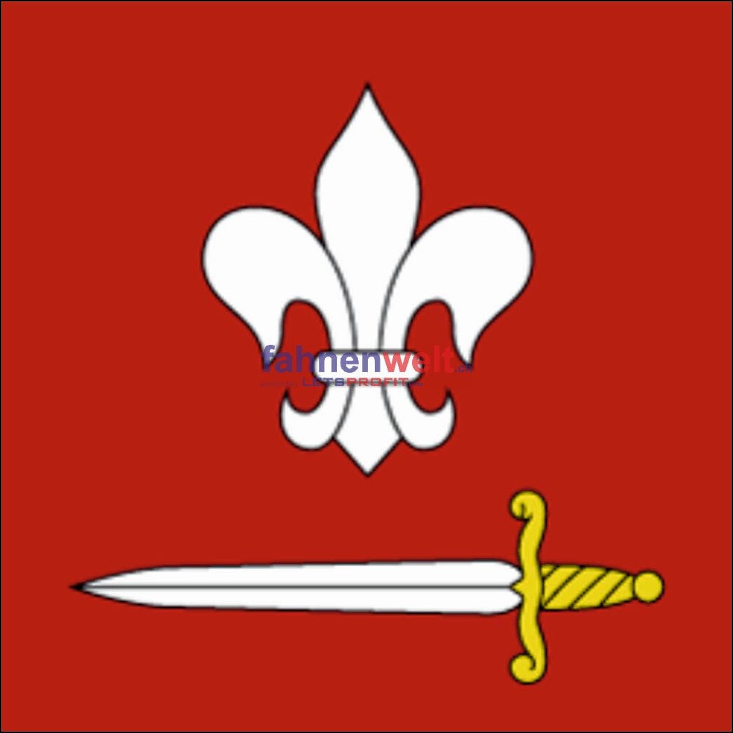 Fahne Gemeinde 6959 Cimo Ehemalige Gemeinde (TI) | 30 x 30 cm und Gr&ouml;sser - Bild 1